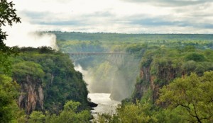 Victoria Falls, on the border of Zimbabwe and Zambia
