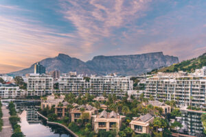 The view from the One&Only hotel in Cape Town, South Africa
