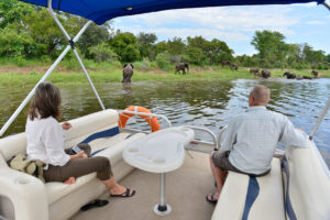 A boat ride at Victoria Falls River Lodge