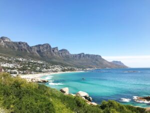 The beach in Cape Town, South Africa
