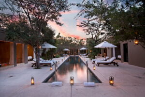 Pool lounge, Thornybush Royal Malewane, South Africa