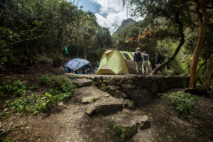 An example of a campsite in Peru.