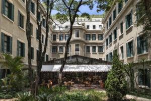 The Garden Terrace at the Rosewood Hotel in Sao Paulo