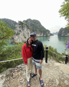 My husband and I, with the help of my colleague Dianna Upton, traveled to Vietnam for two weeks early this year. One of our favorite memories was when we enjoyed Valentines Day on a private boat in Ha Long Bay.