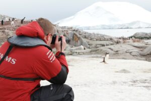Taking pictures in Antarctica