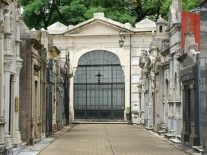 Gates to the Recoleta Cemetery, Buenos Aires, Argentina