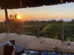 A view from the deck of Galapagos Safari Camp.