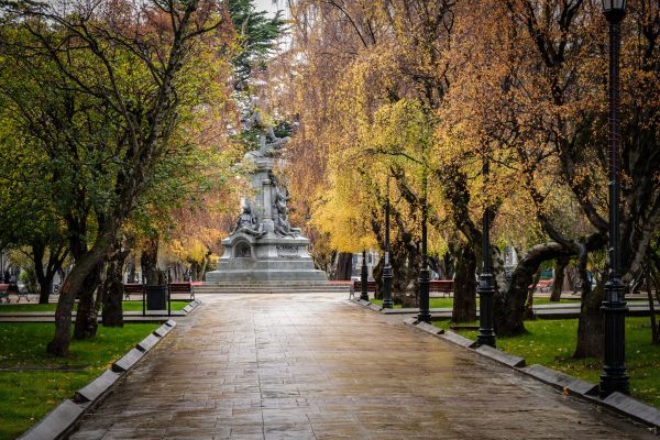 A park in Punta Arenas, Chile.