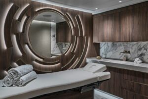 A treatment room on the Silver Endeavor