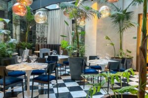 Indoor dining in Hotel Magnolia