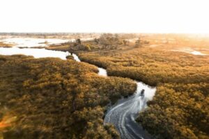 Arial view of Wilderness Vumbura Plains area