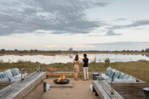 View from a deck in Wilderness Vumbura Plains