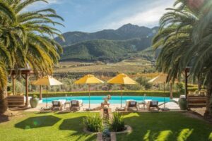 View of the pool at La Residence