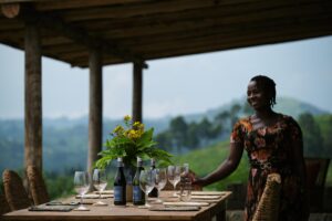 Dinner at Kibale Lodge