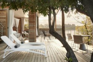 Deck on the Starbed Treehouse Suite at Victoria Falls