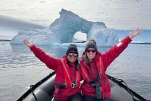 Zodiac ride in Antarctica.