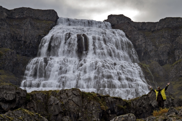 Falls in the Westfjords of Iceland.