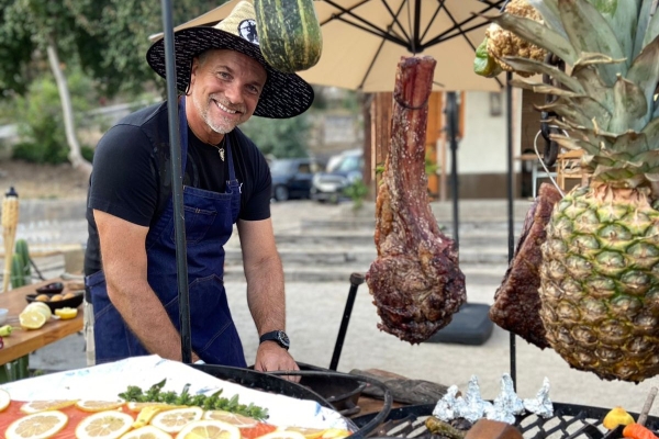 Cooking class in Santiago, Chile.