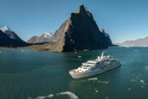 Silversea's Silver Endeavor ship in the Arctic