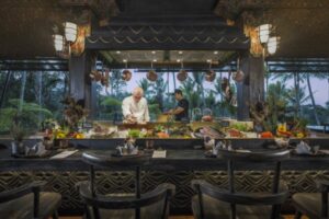 Dining at Capella Ubud.