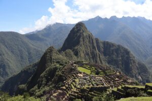 A view of Machu Picchu in Peru.