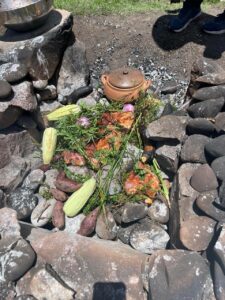 A Pachamanca meal in the Sacred Valley of Peru