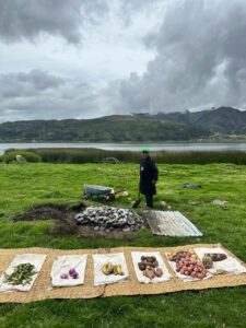 A Pachamanca meal in the Sacred Valley of Peru