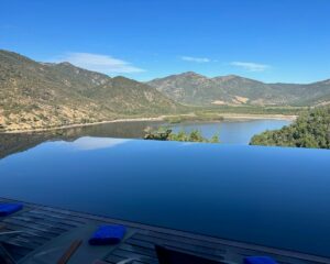 The view from Vik Chile in the Millahue Valley, Chile.