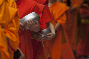 Monks in Laos.