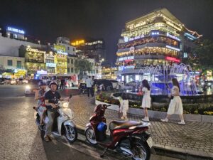 Dong Kinh Nghia Thuc Square in Hanoi Vietnam