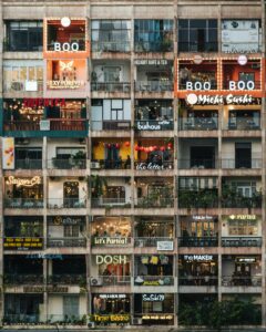 Apartment Cafe in Ho Chi Minh City, Vietnam.