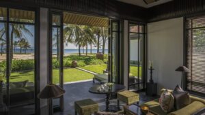 The view from a villa at Four Seasons Nam Hai, Vietnam.