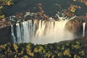 Victoria Falls, on the border of Zimbabwe and Zambia