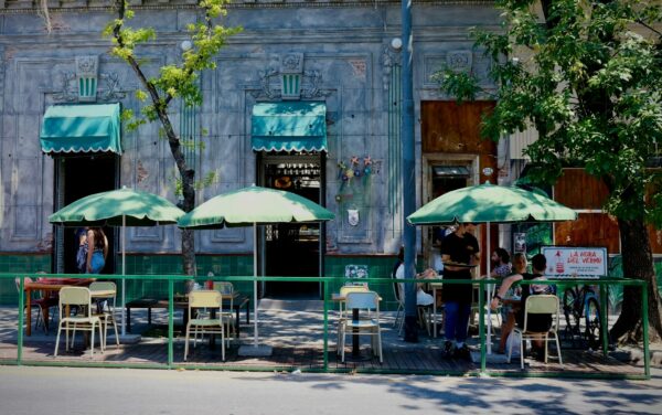 A sidewalk cafe in Buenos Aires, Argentina