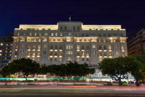 The Belmond Copacabana Palace Hotel in Rio de Janeiro.