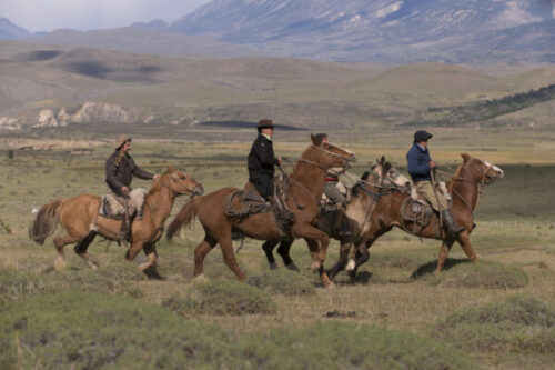 Horseback riding at Awasi Patagonia Lodge in Torres del Paine, Chile.