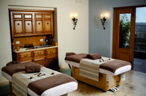 The spa treatment room at Belmond Palacio Nazarenas in Cusco, Peru.