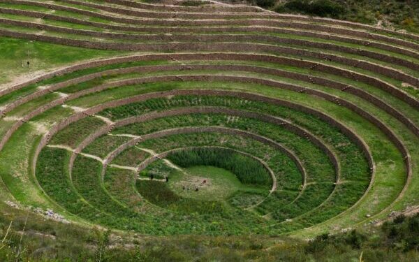 The fascinating archaeological site of Moray, Peru.