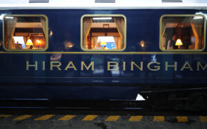 The Hiram Bingham train in Peru.