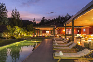 The pool at Hotel Sol y Luna in Peru's Sacred Valley.